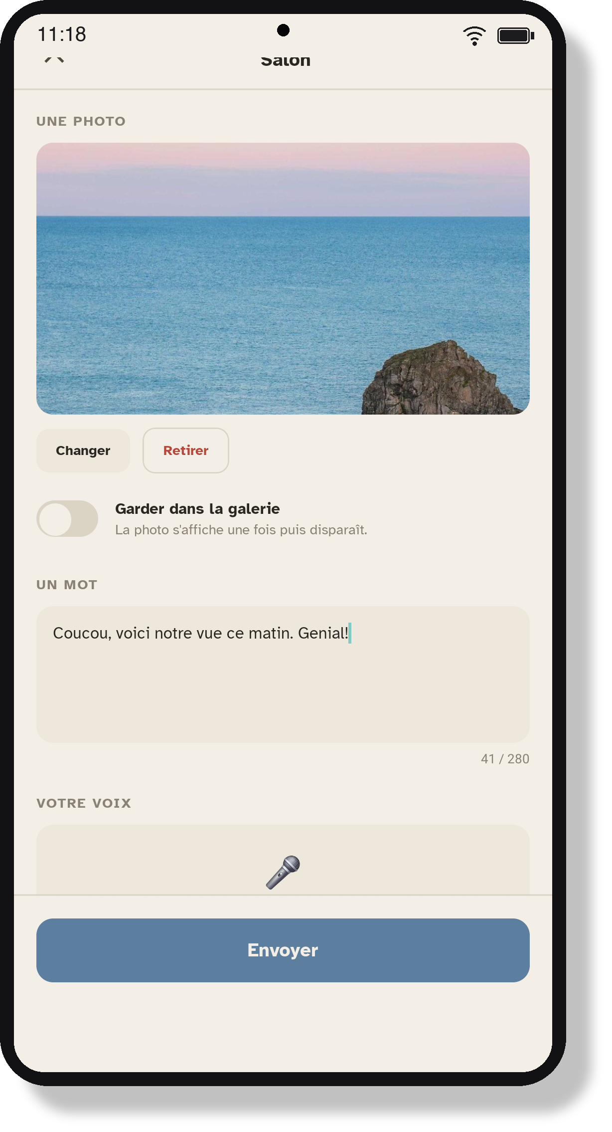 Envoyer un message